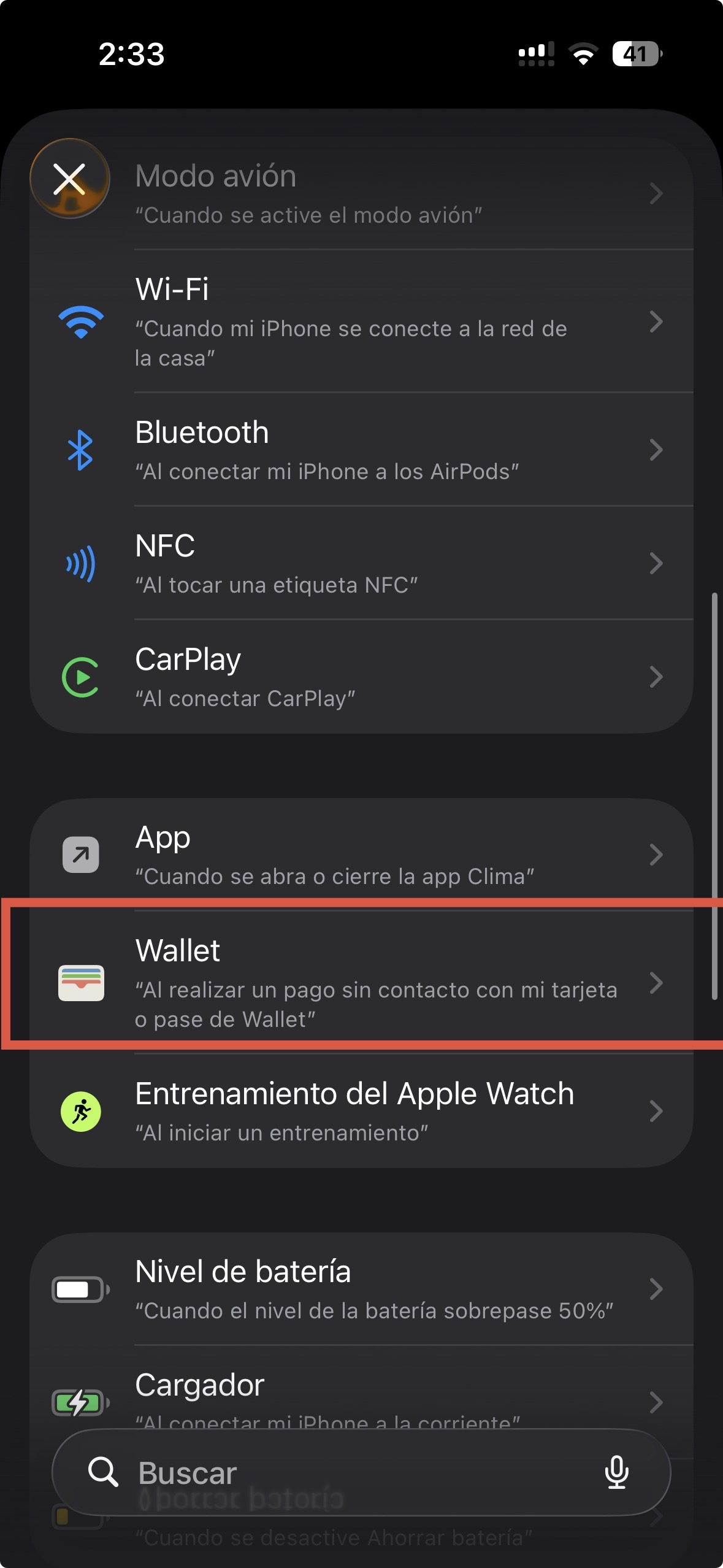 Elegir Wallet